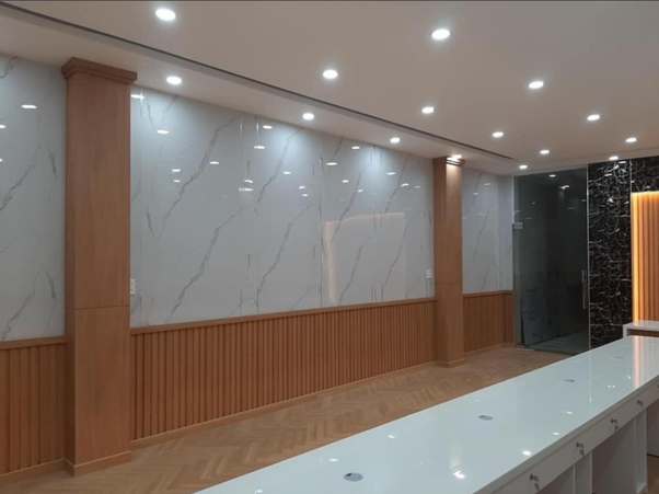 Interior design with PVC panels