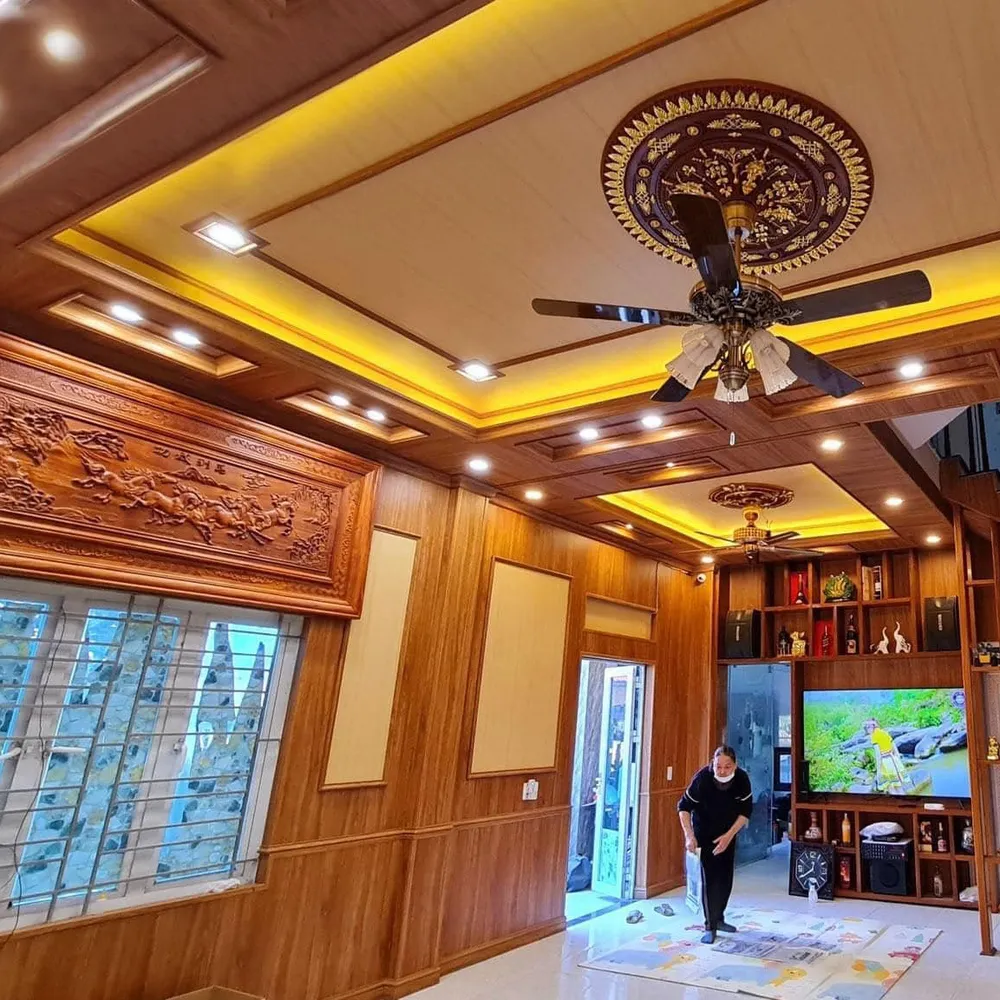 Interior design with PVC panels